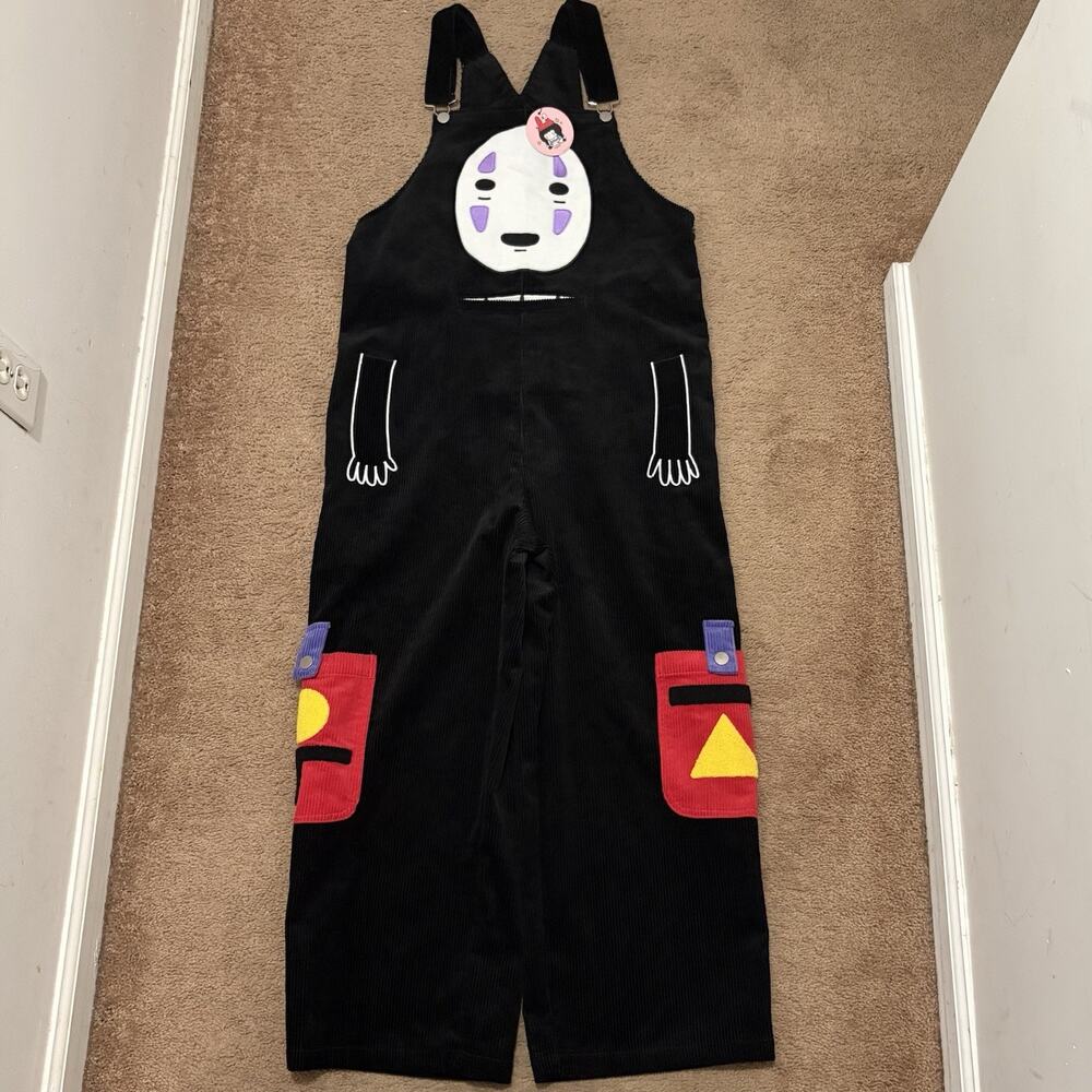 No Face Spirited Away Corduroy Overalls Sz M Yoyo The Rice Corpse Cosplay